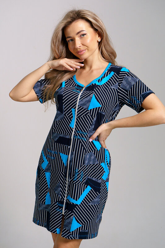 Натали Халат 578641 36937 синий