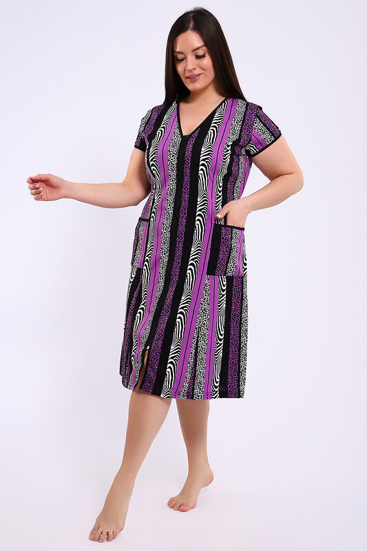 Натали Халат 578649 29013 сиреневый