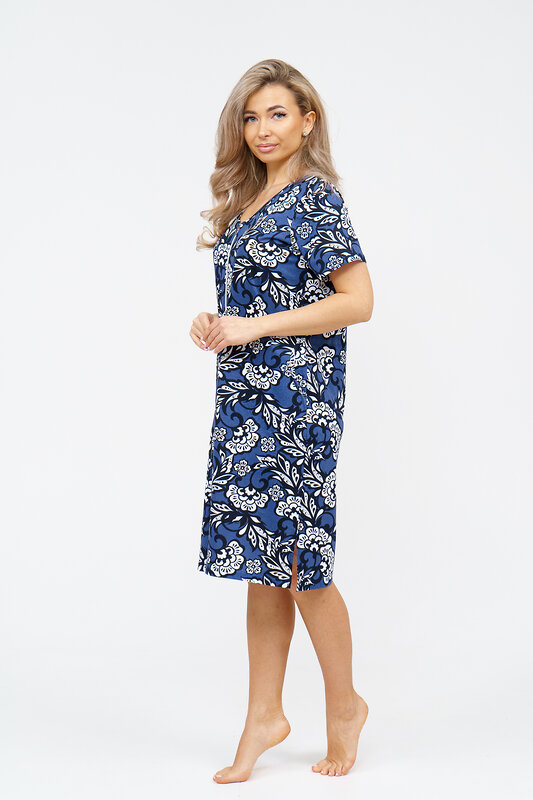 Натали Халат 578654 36929 синий