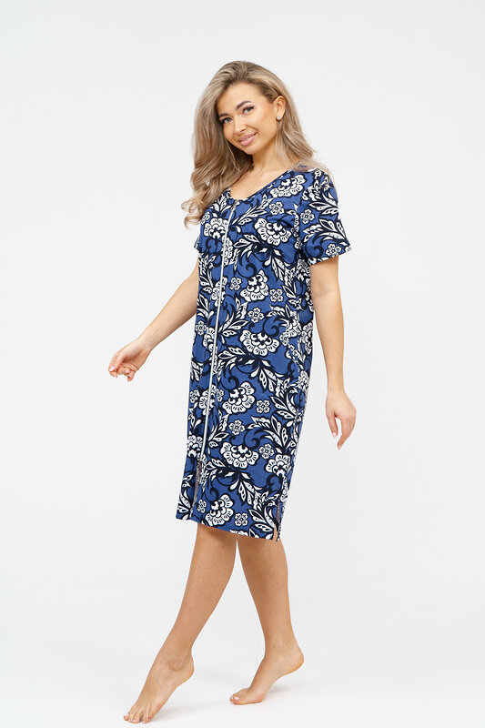 Натали Халат 578654 36929 синий