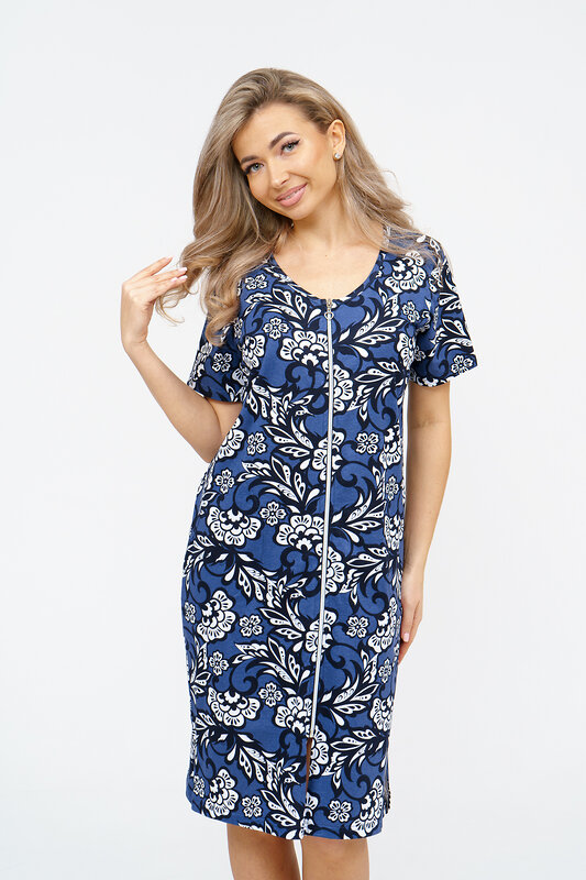 Натали Халат 578654 36929 синий