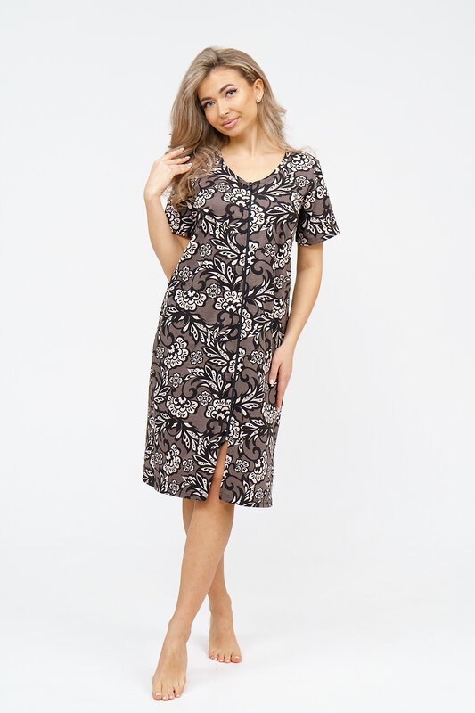 Натали Халат 578655 36929 коричневый