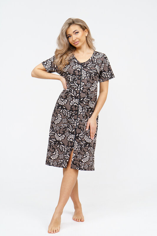 Натали Халат 578655 36929 коричневый