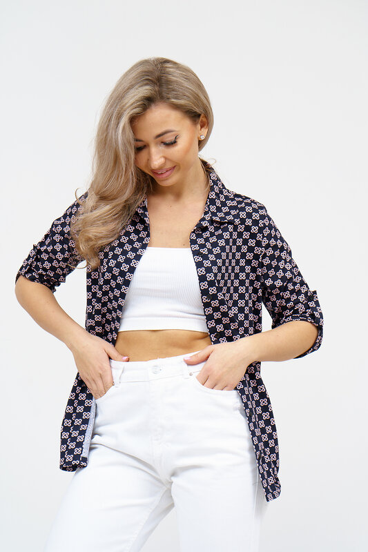 Натали Рубашка 578659 36928 темно-синий