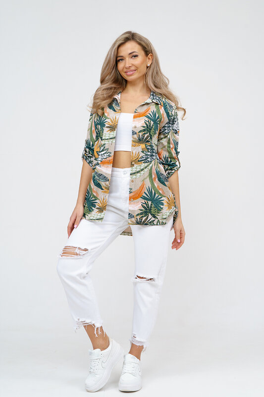 Натали Рубашка 578660 36927 оранжевый