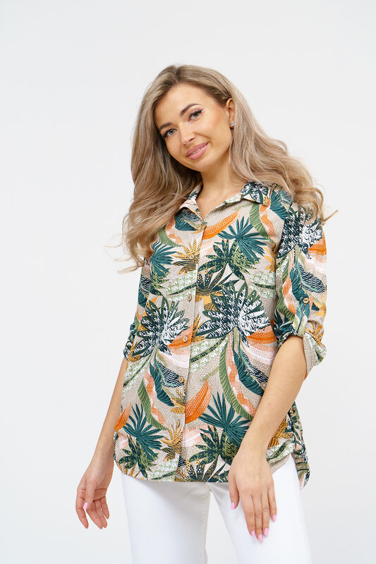 Натали Рубашка 578660 36927 оранжевый