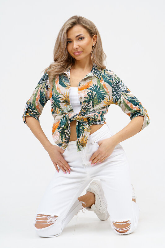 Натали Рубашка 578660 36927 оранжевый