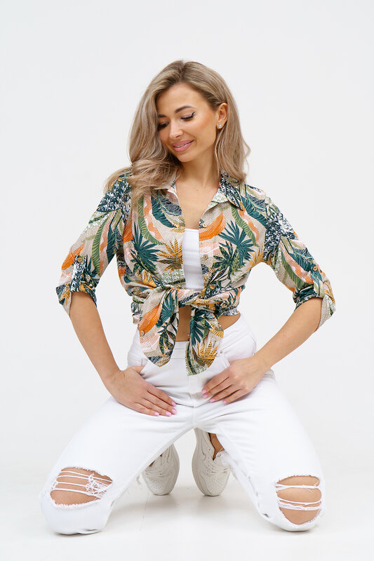 Натали Рубашка 578660 36927 оранжевый