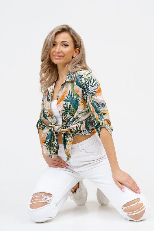 Натали Рубашка 578660 36927 оранжевый