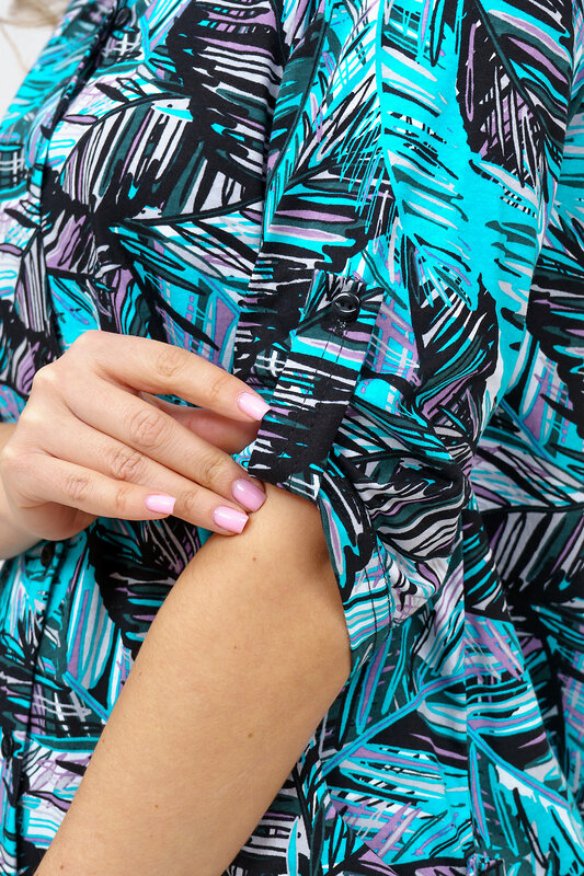 Натали Рубашка 578662 36925 бирюза