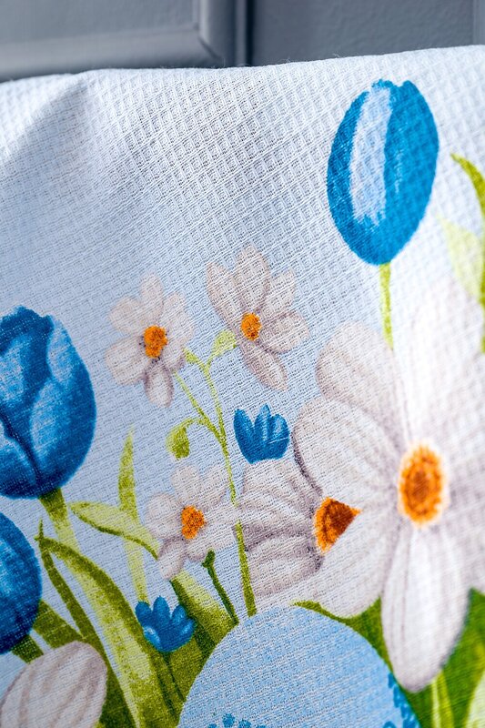 Натали Полотенце 578676 Пасхальные истории набор полотенец вафельных голубой