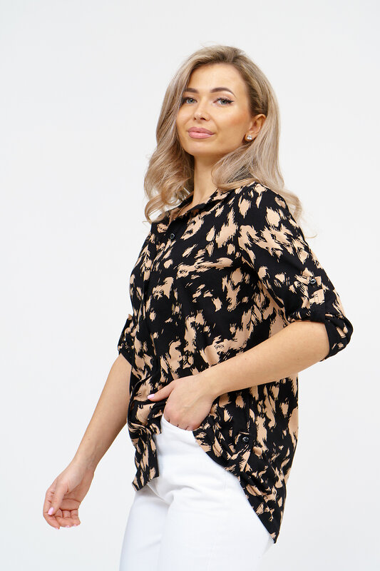 Натали Рубашка 578681 36916 бежевый