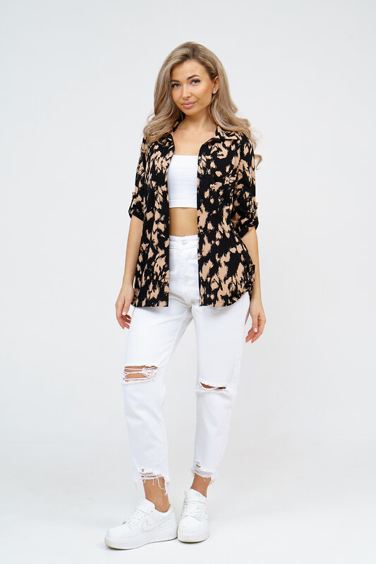 Натали Рубашка 578681 36916 бежевый