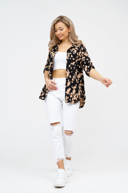 Натали Рубашка 578681 36916 бежевый