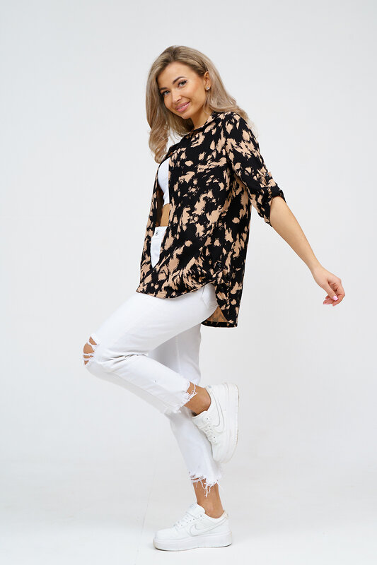 Натали Рубашка 578681 36916 бежевый