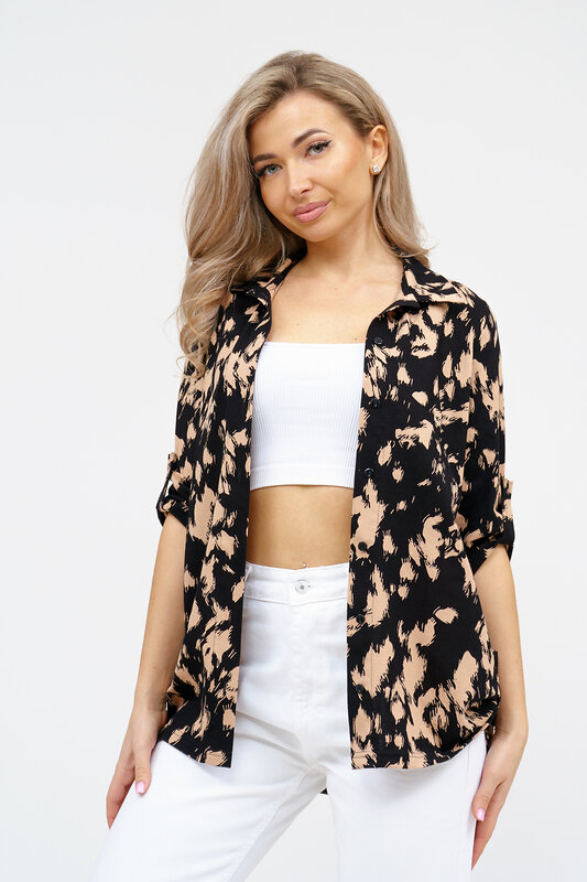 Натали Рубашка 578681 36916 бежевый