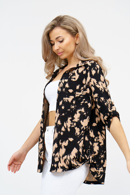 Натали Рубашка 578681 36916 бежевый