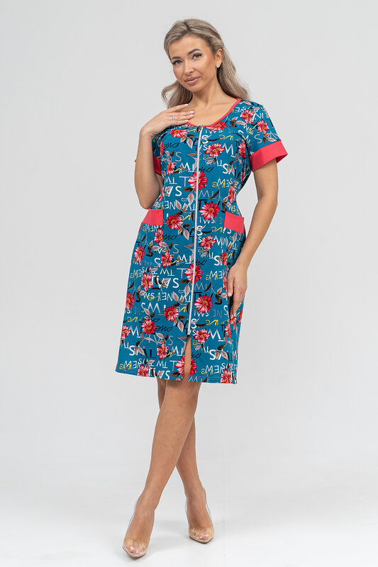 Натали Халат 578683 36915 бирюза