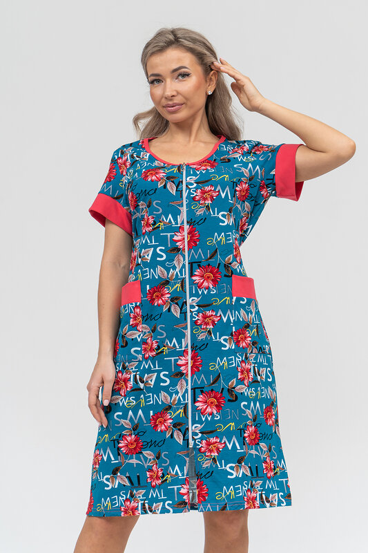 Натали Халат 578683 36915 бирюза