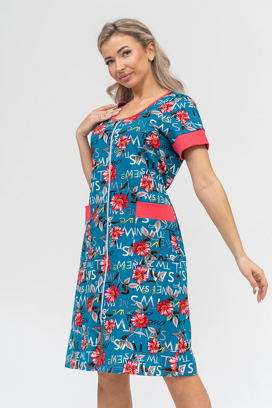 Натали Халат 578683 36915 бирюза