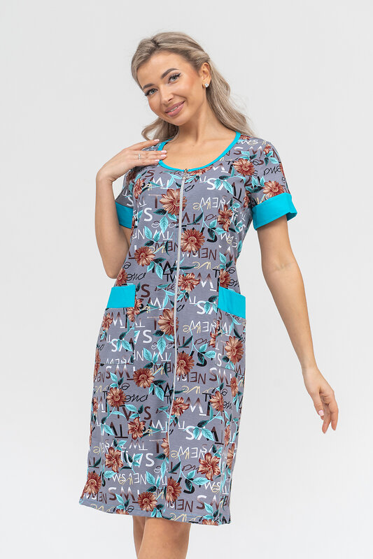 Натали Халат 578684 36915 серый