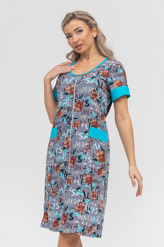 Натали Халат 578684 36915 серый