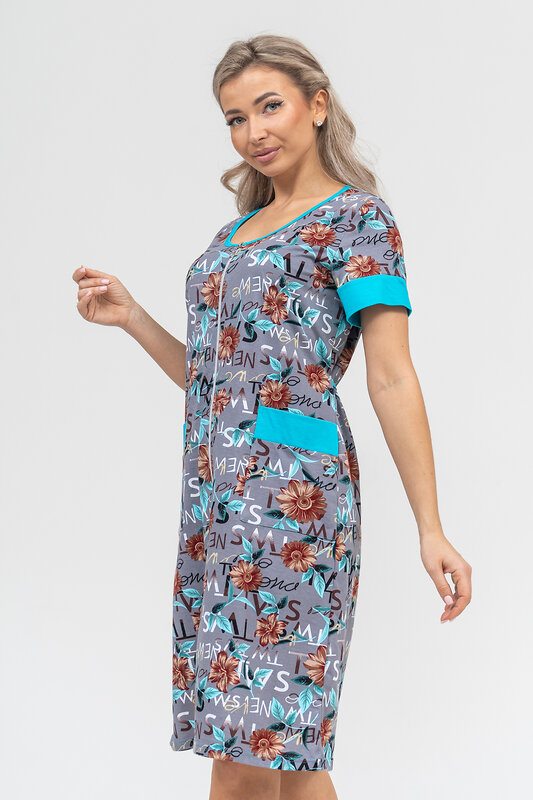 Натали Халат 578684 36915 серый