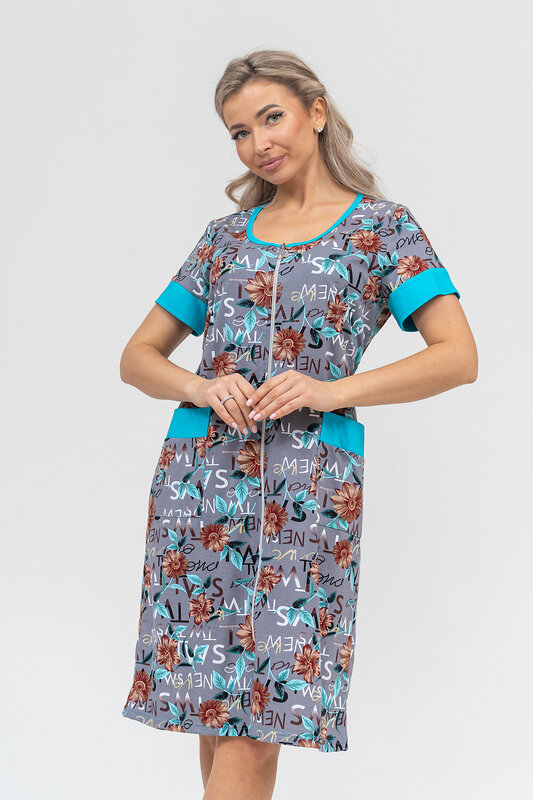 Натали Халат 578684 36915 серый