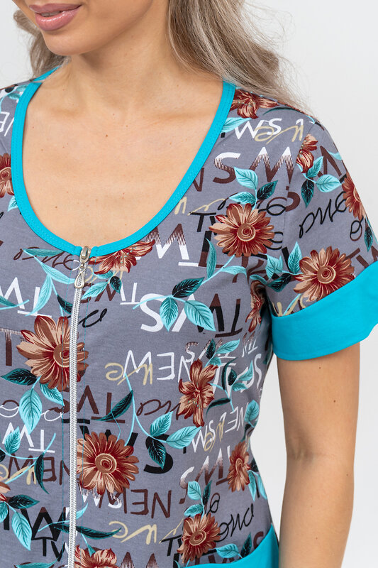 Натали Халат 578684 36915 серый