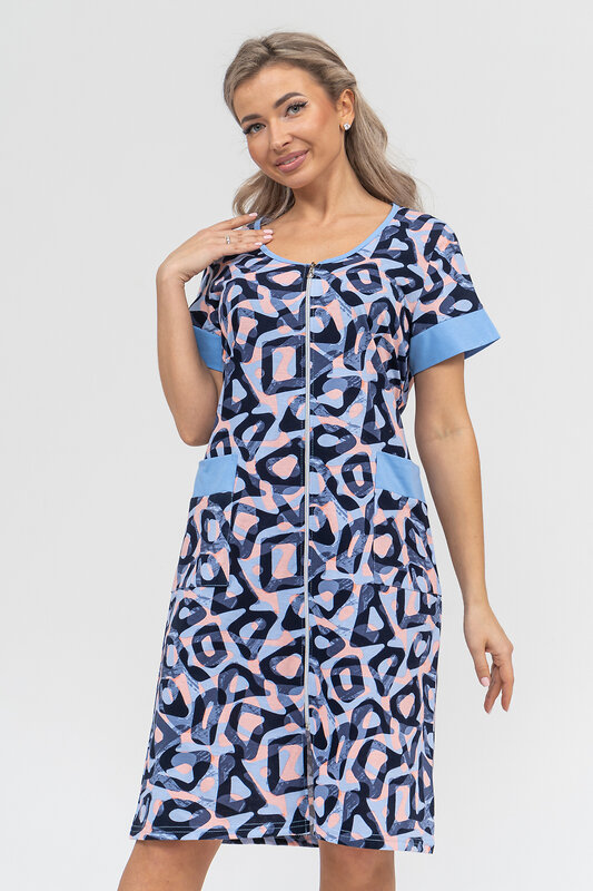 Натали Халат 578687 36913 голубой