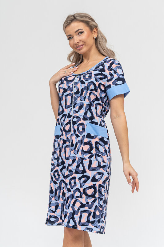 Натали Халат 578687 36913 голубой