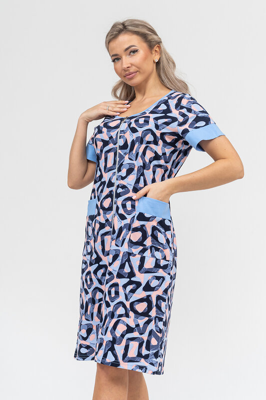 Натали Халат 578687 36913 голубой