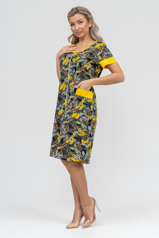 Натали Халат 578688 36912 желтый