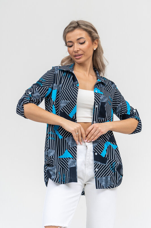 Натали Рубашка 578694 36903 синий