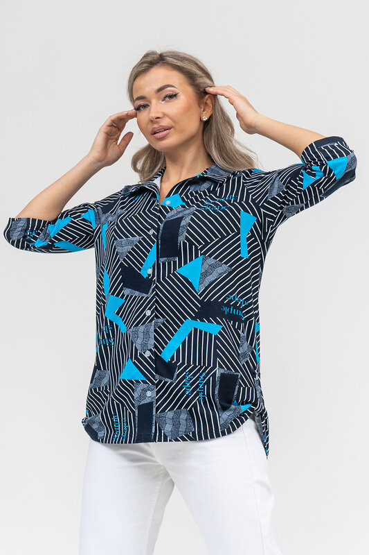 Натали Рубашка 578694 36903 синий