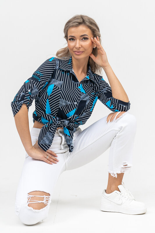 Натали Рубашка 578694 36903 синий