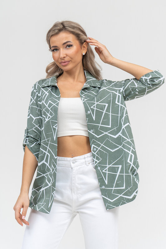 Натали Рубашка 578695 36905 хаки