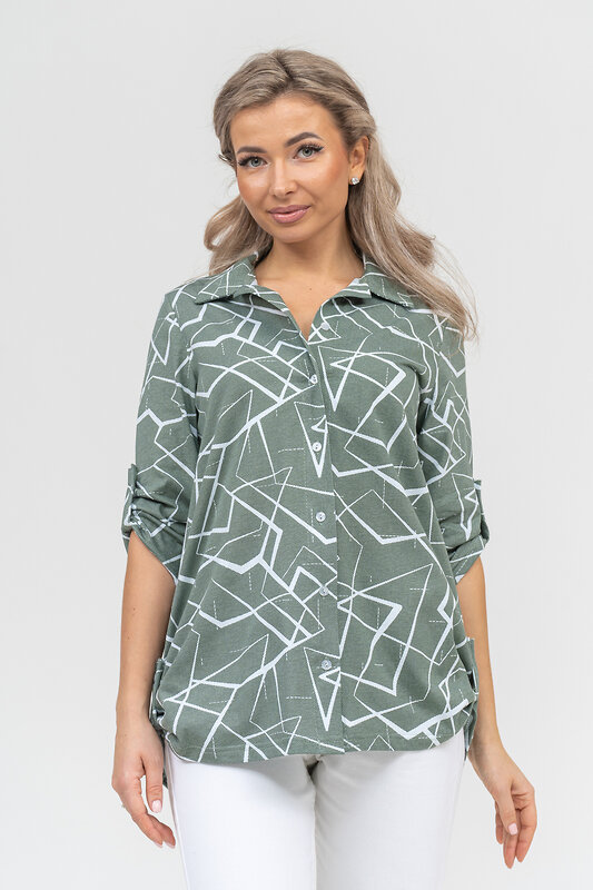 Натали Рубашка 578695 36905 хаки