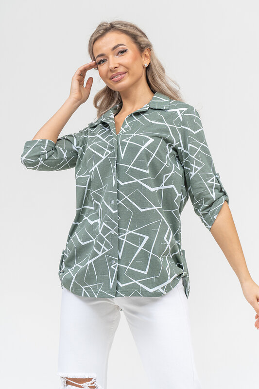 Натали Рубашка 578695 36905 хаки