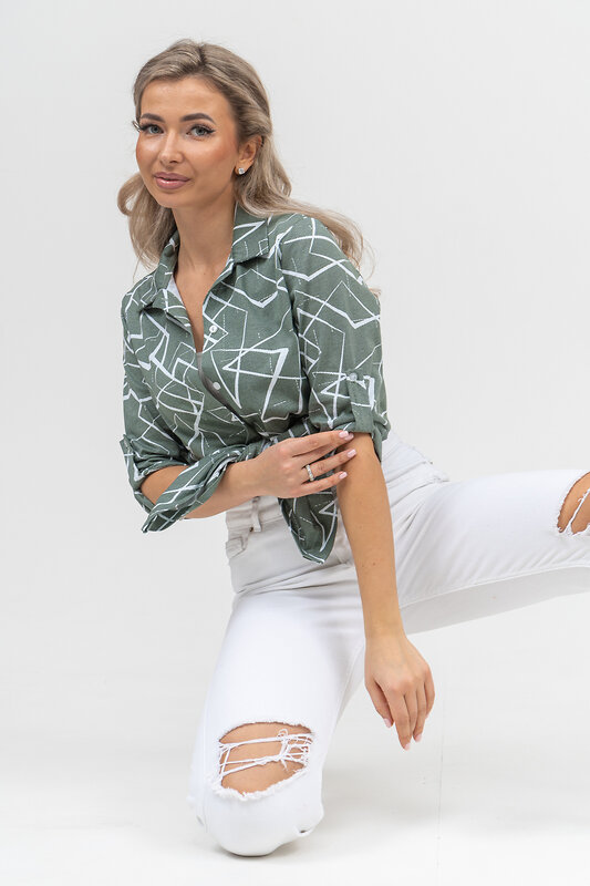 Натали Рубашка 578695 36905 хаки