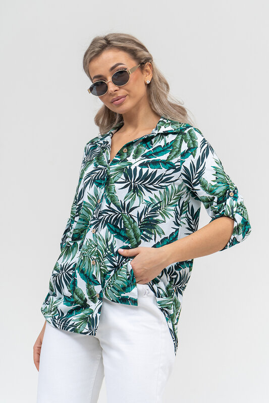 Натали Рубашка 578696 36904 изумруд