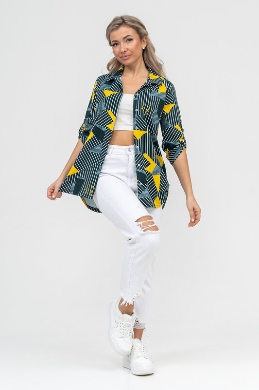 Натали Рубашка 578697 36903 зеленый