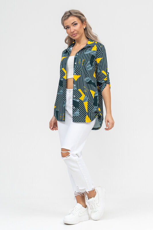 Натали Рубашка 578697 36903 зеленый