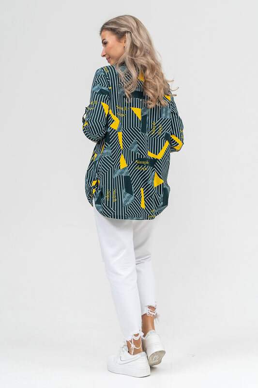 Натали Рубашка 578697 36903 зеленый