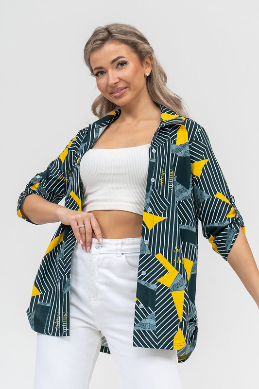 Натали Рубашка 578697 36903 зеленый