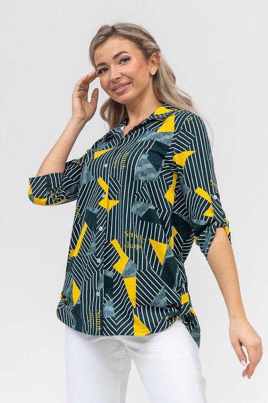 Натали Рубашка 578697 36903 зеленый