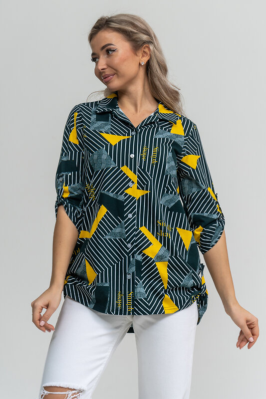 Натали Рубашка 578697 36903 зеленый