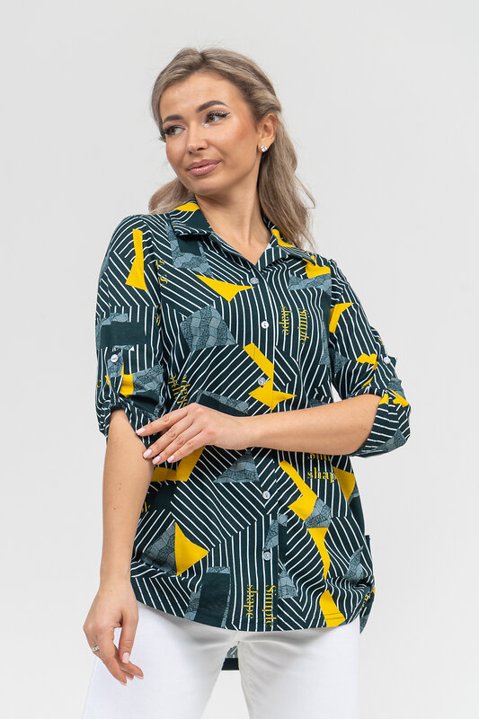 Натали Рубашка 578697 36903 зеленый