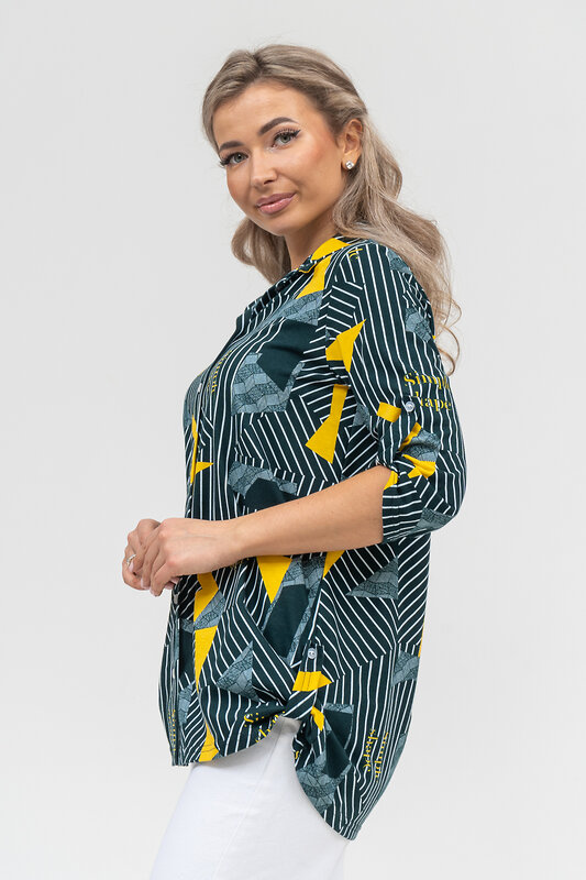 Натали Рубашка 578697 36903 зеленый