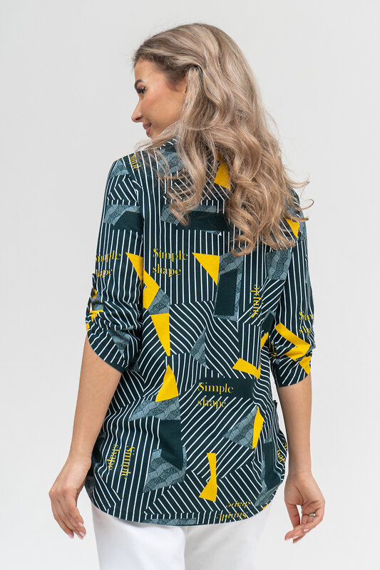 Натали Рубашка 578697 36903 зеленый